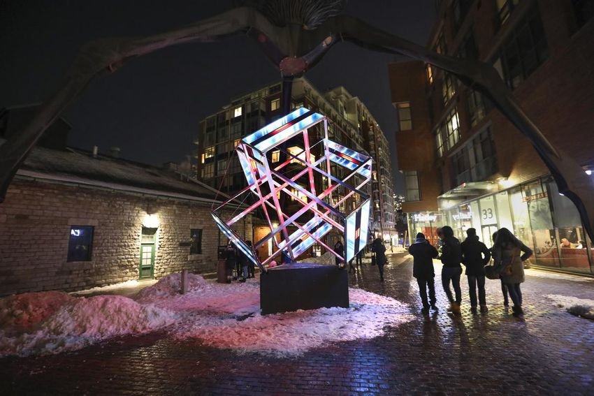 The Toronto Light Festival at the Distillery District.