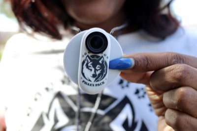 Phae Sunday carries a camera for security reasons, Ivins, Utah, August 31, 2022 | Photo by Jessi Bang, St. George News