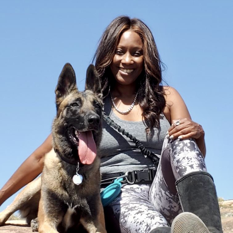 Phae Sunday poses with her dog during a hike, place and date not specified |  Photo courtesy of Phae Sunday, St. George News